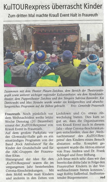 2022 WES KulTOURexpress überrascht Kinder